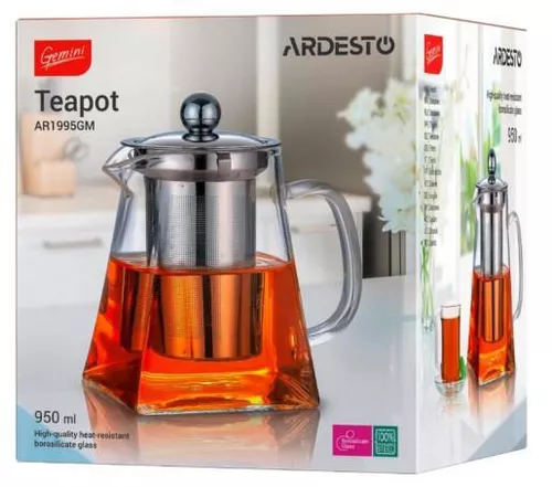 cumpără Infuzor ceai Ardesto AR1995GM Gemini Roma 950ml în Chișinău 