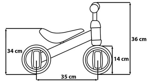 cumpără Bicicletă Seven 59556 Беговел 4-колес Stitch în Chișinău 