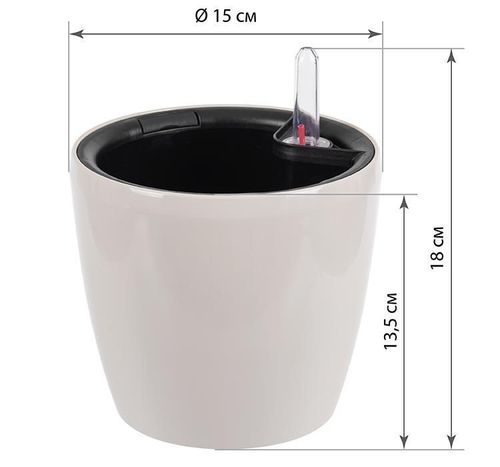 купить Цветочный горшок Idea М3230 Анфа D150mm в Кишинёве 