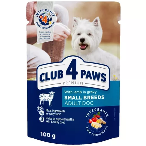 cumpără Hrană pentru animale de companie CLUB 4 PAWS 24392449 Plic caini in sos miel 24x100g în Chișinău 