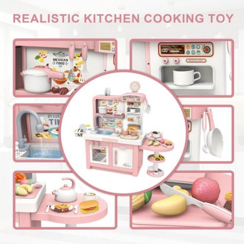 купить Игрушечная кухня и посуда Essa 100T-4 Bucătărie pentru copii, roz в Кишинёве 