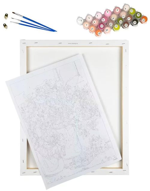 cumpără Tablou pe numere Strateg R 9 /22 (GS595)(45353) Fată cu stil , 40x50 cm în Chișinău 