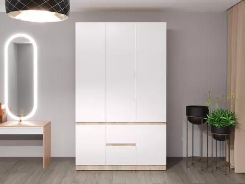 cumpără Dulap Bayro Harmony 1350x2200x550 cu sertare sonoma în Chișinău 