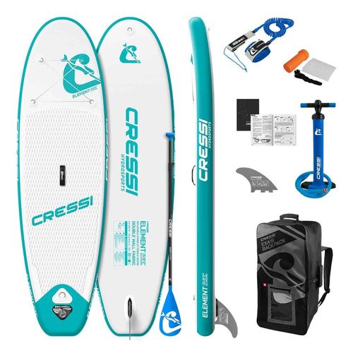 cumpără Accesoriu pentru înot Cressi-Sub Placa gonflabila ELEMENT ALL ROUND ISUP SET White/aquamarine 8.2 (NA000832) în Chișinău 