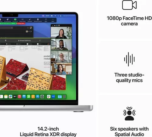 купить Ноутбук Apple MacBook Pro 14.0" M3 Pro CPU 11C/14C GPU 18/512GB Silver MRX63 в Кишинёве 