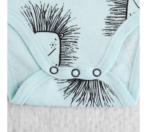 cumpără Haine pentru copii Minikin 242300380 Hedgehog Боди голубой с рисунком 9-12мес (80см) în Chișinău 