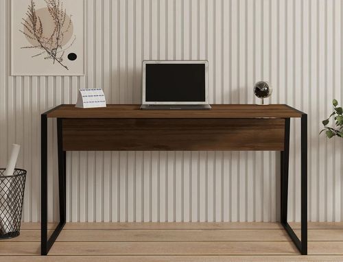 cumpără Masă de birou Trendy Kemer, NucNegru, 140x74x70cm în Chișinău 