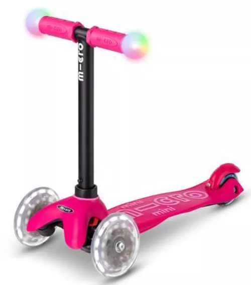 купить Самокат Micro MMD359 Mini2Grow Deluxe Magic LED Pink в Кишинёве 