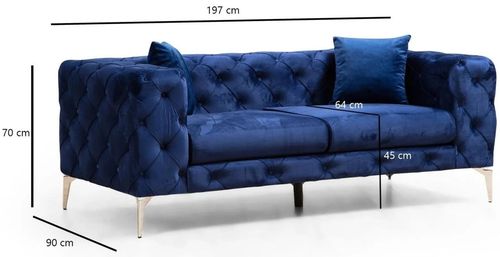 купить Диван Trendy Como Bleumarin (2 locuri) в Кишинёве 