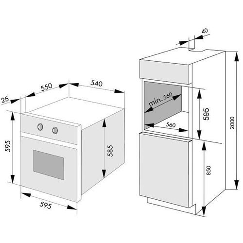 cumpără Cuptor electric încorporabil Hansa BOEB64130077 în Chișinău 