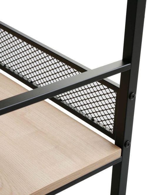 купить Офисный стеллаж Deco Brick 5 nivele 60x28x154H Oak/Black в Кишинёве 