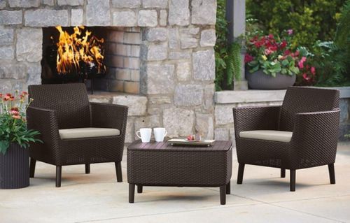 купить Садовая мебель Keter Salemo Duo Set Brown/Oat (258971) в Кишинёве 