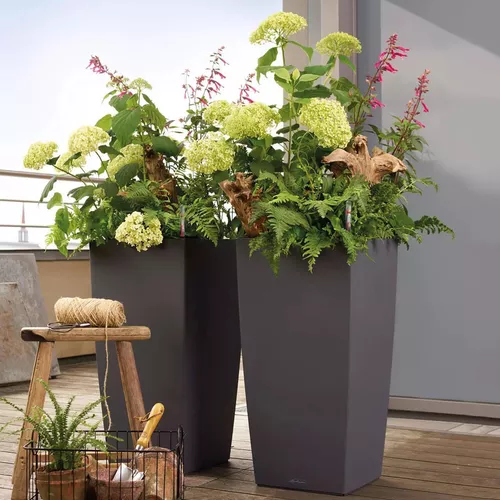 купить Цветочный горшок Lechuza Cubico Color 40, White в Кишинёве 