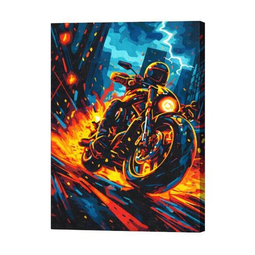 cumpără Tablou pe numere BrushMe BS54130 40x50cm Eco, Flux de adrenalina în Chișinău 