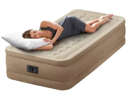 cumpără Saltea gonflabilă Intex 64426 Pat gonflabil “Velur Ultra Plush” 99х191х46 cm cu pompă încorporată 220V, până la 136 kg în Chișinău 