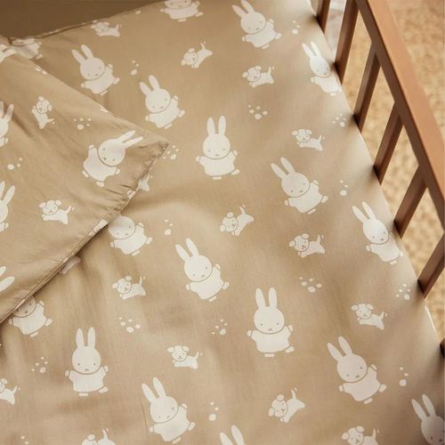 cumpără Lenjerie de pat pentru copii Jollein 003-005-67091 Set Huse de plapuma si perna Miffy&Snuffy Olive Green, 100x140 cm în Chișinău 