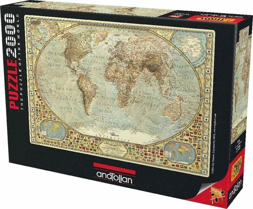 cumpără Puzzle Anatolian A3935 Puzzle 2000 elemente Harta lumii în Chișinău 