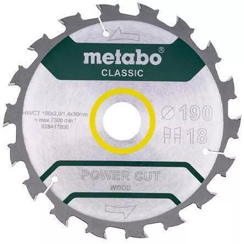 купить Диск отрезной Metabo 628417000 Диск для пилы 190x30 18WZ в Кишинёве 