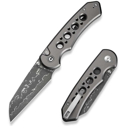 купить Нож походный Civivi C24067-DS1 Pragma Prime, mâner aluminiu, Button Lock в Кишинёве 