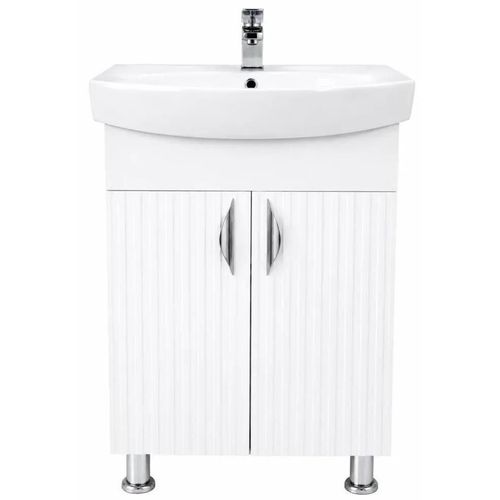 купить Шкаф под умывальник Mashtab S12567 Aqua (CL) cu 2 uși 600x370x850 Alb mat в Кишинёве 
