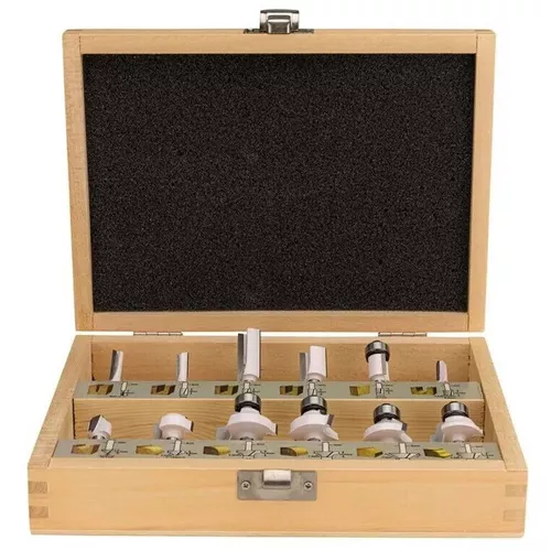 купить Набор головок, бит, насадок Makita D-57065 Set 12 freze pentru lemn 6mm в Кишинёве 
