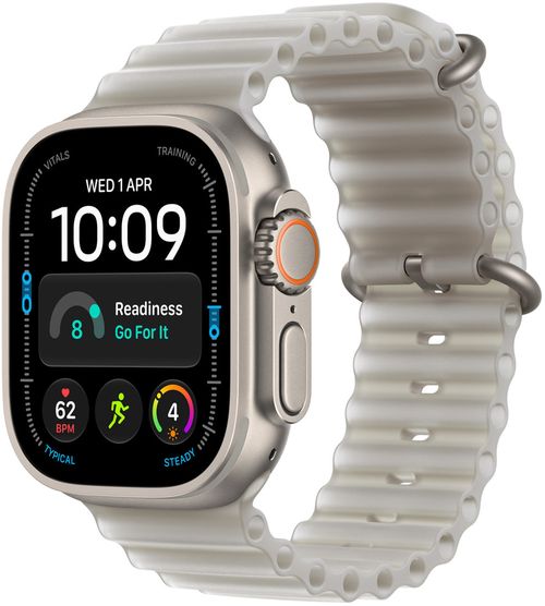 cumpără Ceas inteligent Apple Watch Ultra 4 GPS Cellular 49mm Natural Titanium Case with Translucent Grey Ocean Band MJAD4 în Chișinău 