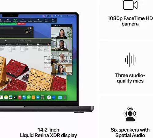 купить Ноутбук Apple MacBook Pro 14.0" M3 Pro CPU 11C/14C GPU 18/512GB Space Black MRX33 в Кишинёве 