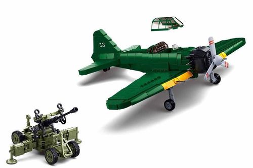 купить Конструктор Sluban B1108 Army - A6M Zero в Кишинёве 