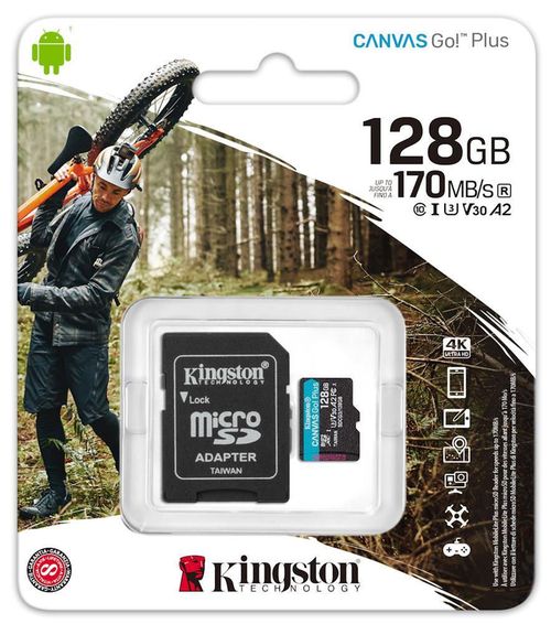 купить Флеш карта памяти SD Kingston SDCG3/128GB, microSD Class10 A2 UHS-I U3 (V30) в Кишинёве 