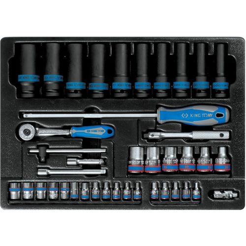 cumpără Set de unelte de mână King Tony 9-7540MR Set chei tubulare de impact de 1/4" și 1/2" cu accesorii, 40 buc. în Chișinău 