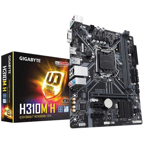 купить Материнская плата Gigabyte H310M H Intel H310, LGA1151, Dual DDR4 2666MHz, PCI-E 3.0/2.0 x16, HDMI/D-Sub, 2xUSB 3.1, SATA 6Gb/s, 8-Ch HD Audio, Gigabit LAN в Кишинёве 