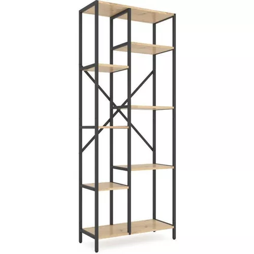 купить Cтеллаж складской Nex Home Raft metalic Loft Cascade 1780x700x300mm, 7 nivele, PAL, Anthracite/Oak Artisan в Кишинёве 
