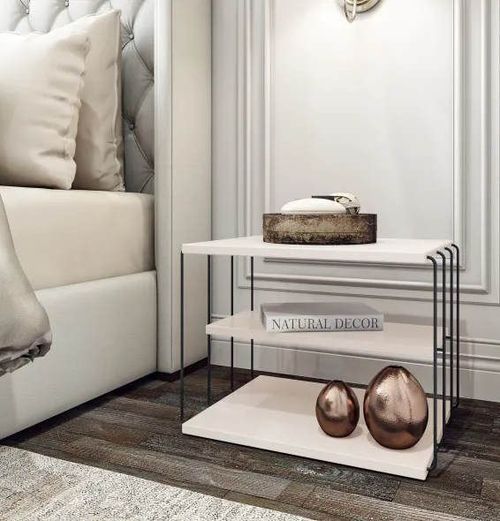 cumpără Măsuţă cafea Trendy Lifon -Alb 50x40x34cm în Chișinău 