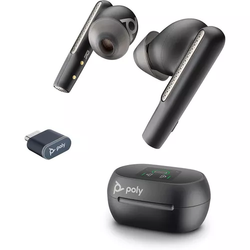 cumpără Căști fără fir Poly Voyager Free 60 UC (M Carbon Black Earbuds + BT700 USB-C Adapter +Touchscreen Charge Case) în Chișinău 