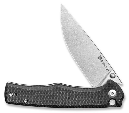 купить Нож походный Sencut S21012-2 Crowley, mâner Micarta, Button Lock в Кишинёве 