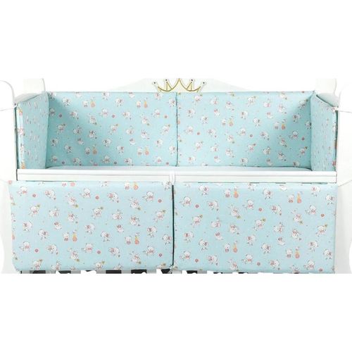 купить Бортик для кроватки PernaMea Ursulet turcoaz 120x60cm (PM.101755/13) в Кишинёве 