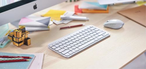 cumpără Tastatură Logitech MX Keys Mini for Mac Wireless Illuminated, Pale Grey în Chișinău 