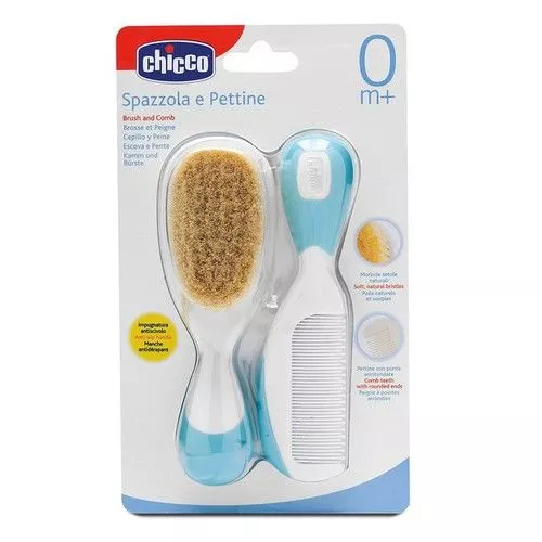 Set perie și pieptene Chicco albastru 