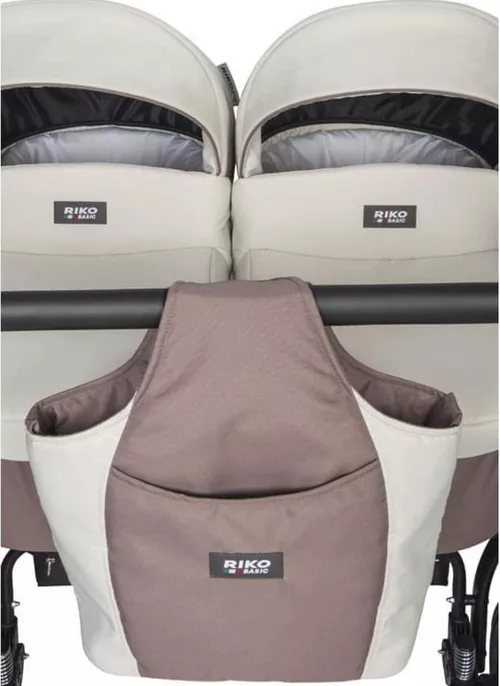 купить Детская коляска Riko Carucior pentru gemeni 2in1 Basic Saxo 03 Latte в Кишинёве 