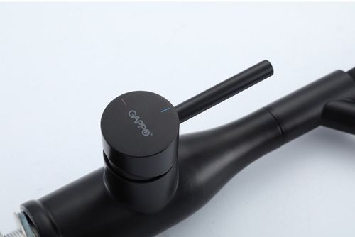 купить Смеситель кухонный Gappo G4098-16 Negru (chiuveta plus) в Кишинёве 