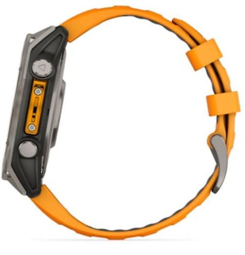 купить Смарт часы Garmin Fenix 8 – 47 mm, Sapphire, Titanium with Spark Orange (010-02904-11) в Кишинёве 