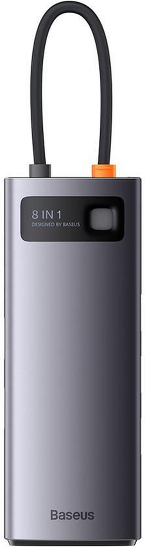 cumpără Adaptor de rețea USB Baseus WKWG070013 4in1 Type-C to 4+USB-A, Metal Gleam Series, Space Gray în Chișinău 