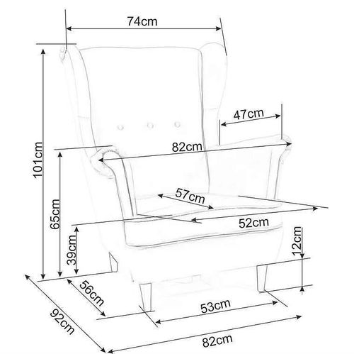купить Кресло Signal Lord Velvet (Navy Blue/Wenge) в Кишинёве 