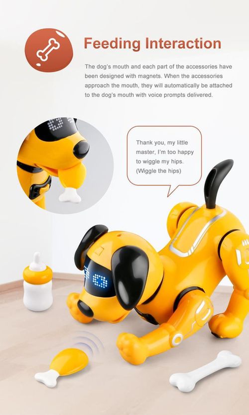 cumpără Jucărie cu telecomandă JJR/C RC Intelligent Robot Dog R19, Yellow în Chișinău 