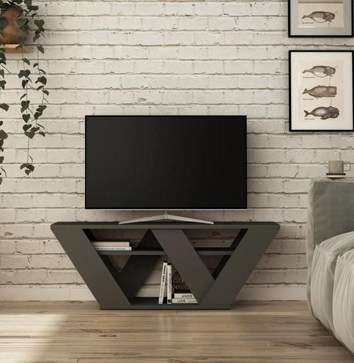 cumpără Comodă TV Trendy Pipralla, Antracit 110x40x30cm în Chișinău 