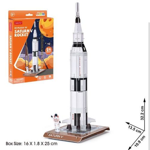 cumpără Set de construcție Cubik Fun W3198h 3D puzzle Racheta Saturn V, 24 elemente în Chișinău 