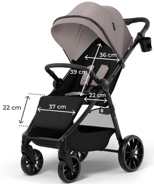 cumpără Сărucior pentru copii KinderKraft Grande 2 Sand Beige (KSGRAN02BEG0000) în Chișinău 