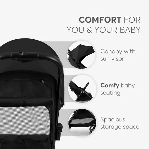 купить Детская коляска Kikka Boo 31001030152 Ciela Black в Кишинёве 