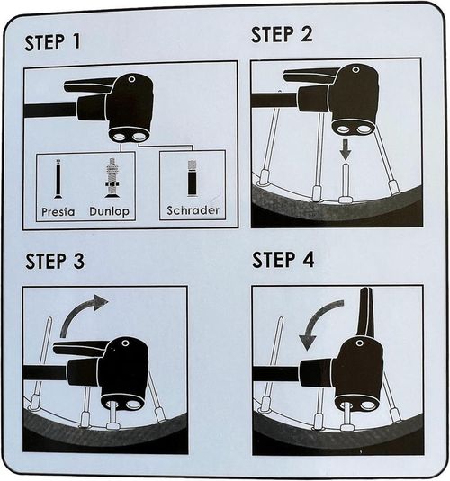 купить Насос ручной Messingschlager BETO steel shiny black with gauge, with dual head в Кишинёве 