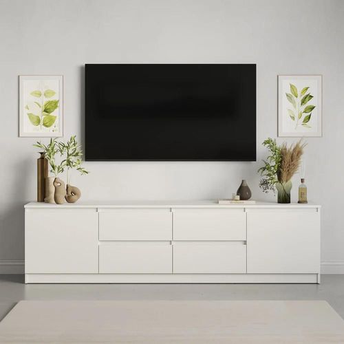 cumpără Comodă TV MebelStar NEO 4S2D 200x43x53 White (MBS-1260) în Chișinău 